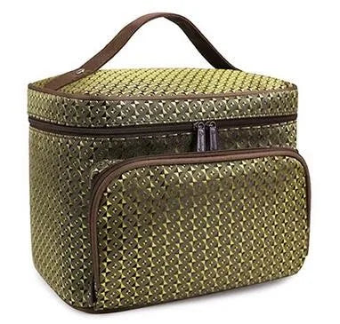 Woman Cosmetic Bags Striped Pattern Organizer Makeup Bag Folding Travel Toiletry Bag Large Capacity Storage Beauty Bag ZL900Z -D