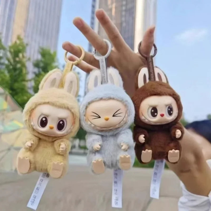 In Stock Labubu  Macaron Plush Toy Clips Fashion Accessories Blind Box Trend Desktop Decorations Collectibles | Fast Shipping