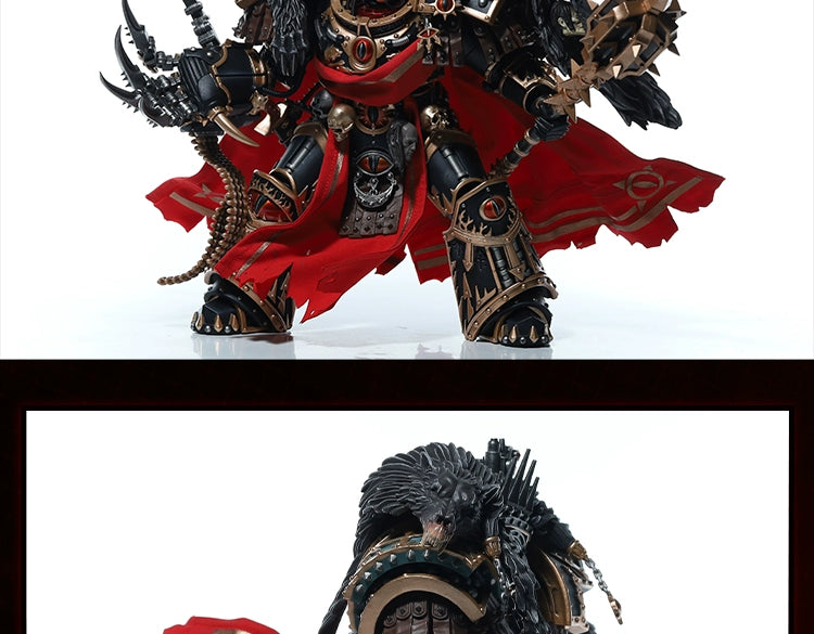 [Fine Zero Forging In Stock] Dark Source Warhammer Battle Handsome Horus Movable Model Toys Doll Clothes Cloak