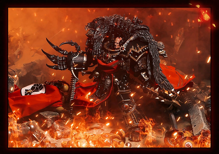[Fine Zero Forging In Stock] Dark Source Warhammer Battle Handsome Horus Movable Model Toys Doll Clothes Cloak