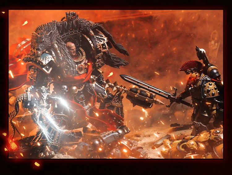 [Fine Zero Forging In Stock] Dark Source Warhammer Battle Handsome Horus Movable Model Toys Doll Clothes Cloak