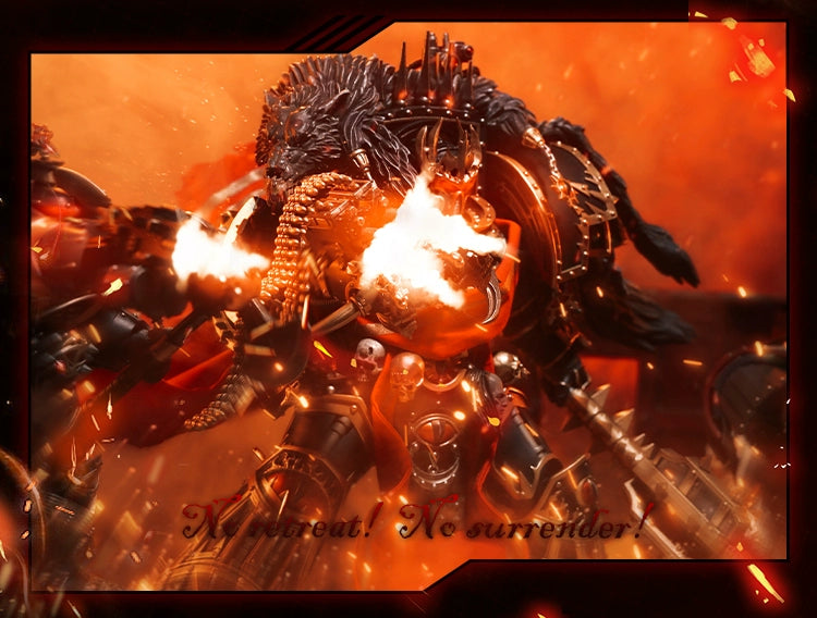 [Fine Zero Forging In Stock] Dark Source Warhammer Battle Handsome Horus Movable Model Toys Doll Clothes Cloak