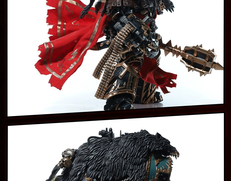 [Fine Zero Forging In Stock] Dark Source Warhammer Battle Handsome Horus Movable Model Toys Doll Clothes Cloak