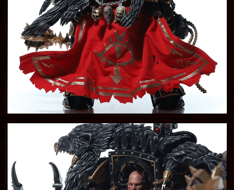 [Fine Zero Forging In Stock] Dark Source Warhammer Battle Handsome Horus Movable Model Toys Doll Clothes Cloak