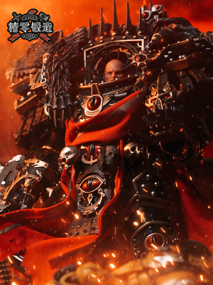 [Fine Zero Forging In Stock] Dark Source Warhammer Battle Handsome Horus Movable Model Toys Doll Clothes Cloak