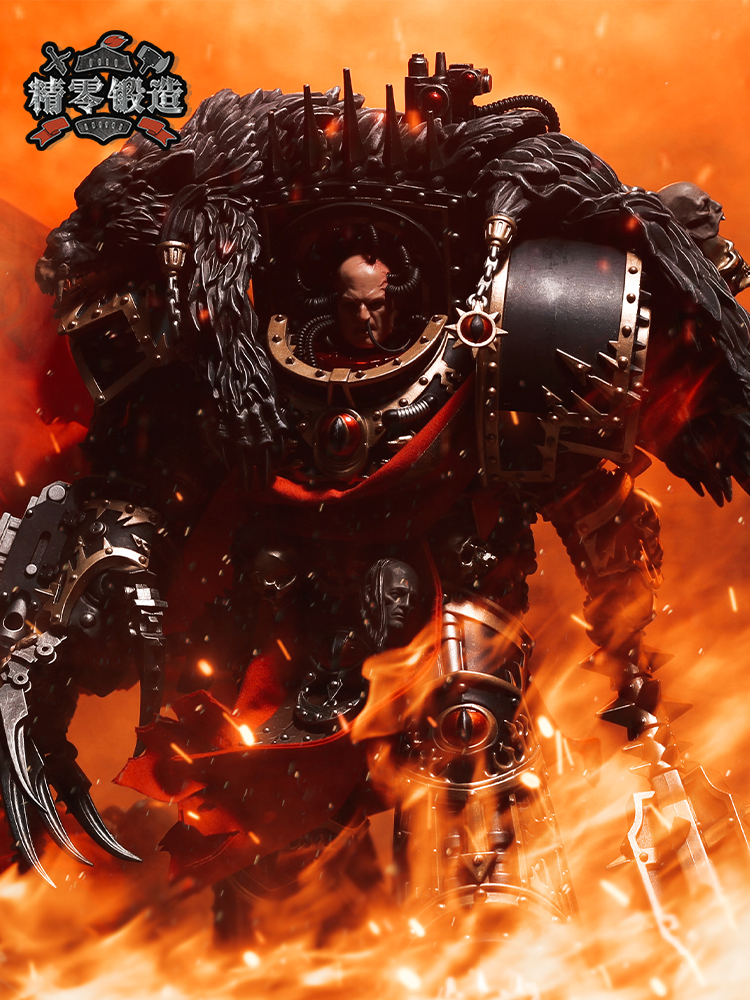 [Fine Zero Forging In Stock] Dark Source Warhammer Battle Handsome Horus Movable Model Toys Doll Clothes Cloak