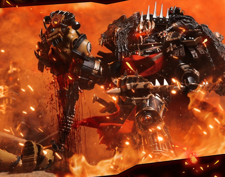 [Fine Zero Forging In Stock] Dark Source Warhammer Battle Handsome Horus Movable Model Toys Doll Clothes Cloak