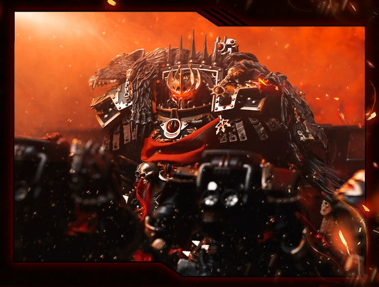 [Fine Zero Forging In Stock] Dark Source Warhammer Battle Handsome Horus Movable Model Toys Doll Clothes Cloak