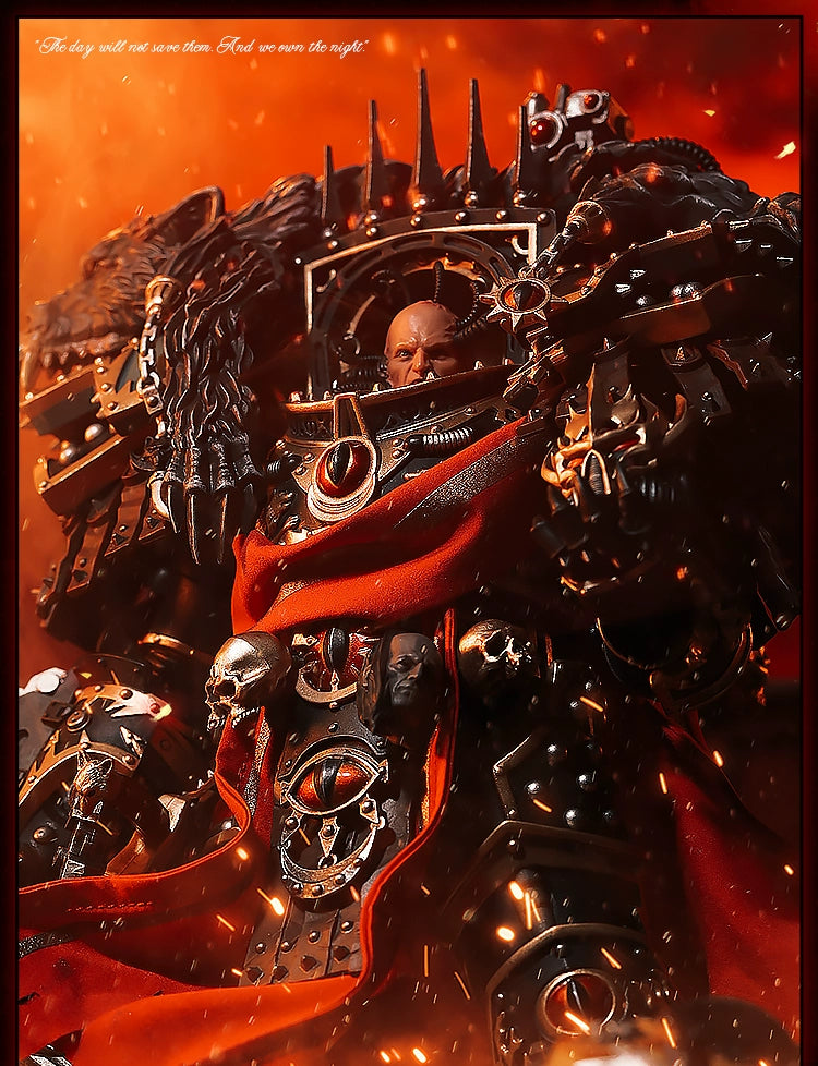 [Fine Zero Forging In Stock] Dark Source Warhammer Battle Handsome Horus Movable Model Toys Doll Clothes Cloak