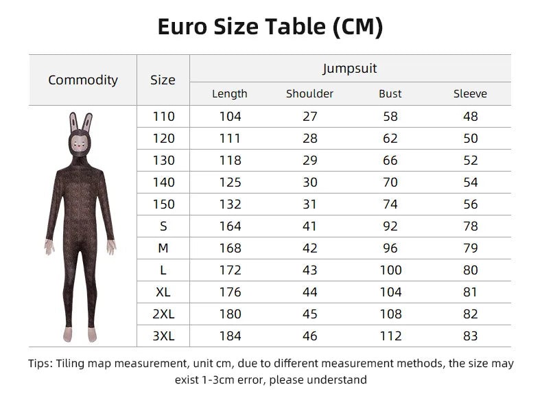 NEW Labubu cos costume Halloween Labbu adult children's one-piece cosplay anime stage performance costume