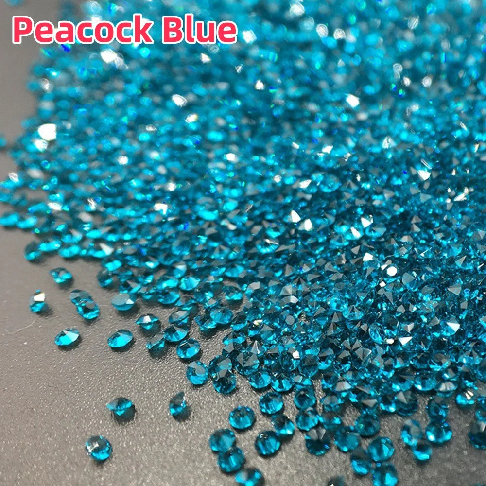 1440pcs/bag 1.2mm Wholesale Mini Pixie стразы Non Hotfix Rhinestone Micro Crystal Zircon Nail Art Rhinestones Decoration