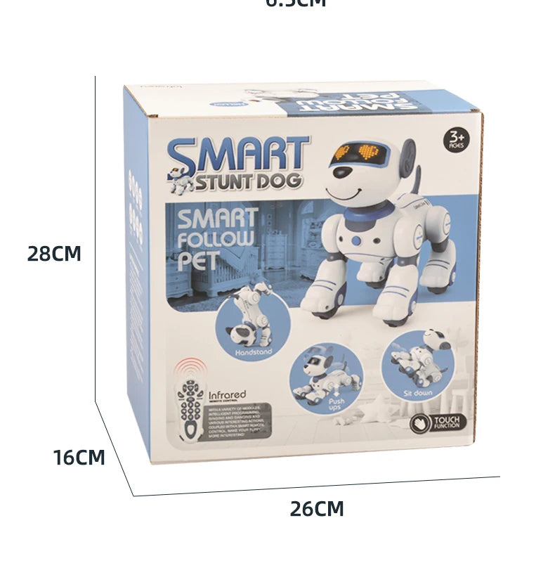Intelligent Remote Control Robot Dog Electronic Stunt Voice Command Programmable Touch-sense Music Song Children's Toys for Boys
