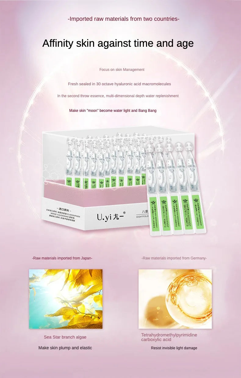 Hyaluronic Acid Anti-Wrinkle Serum Hydrating Moisturizing Firming Moisturizing Whitening Fade Fine Lines Skincare Set