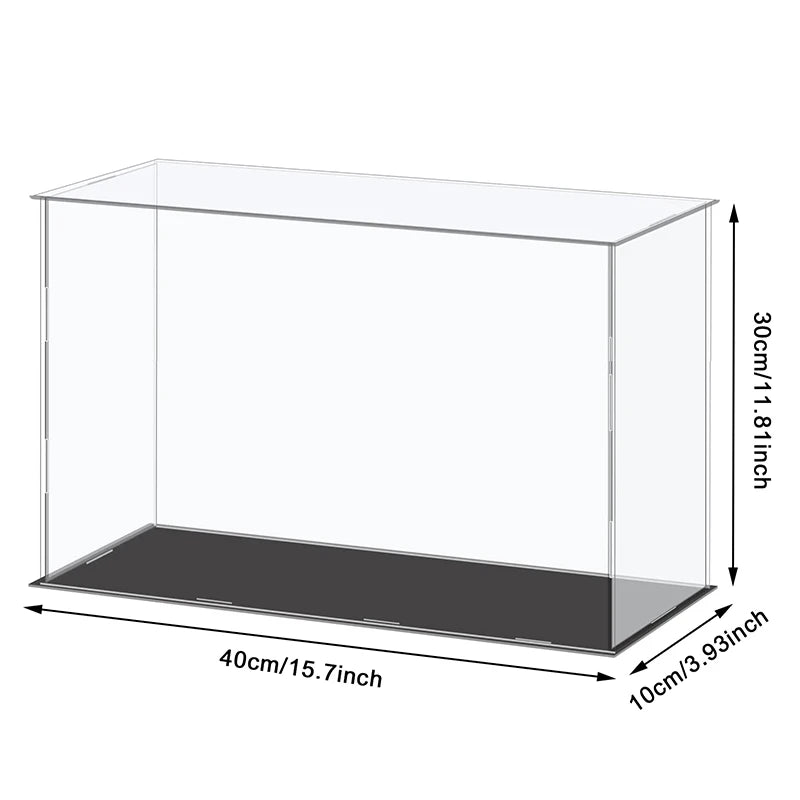 Clear Acrylic Display Case Dustproof Toy Car Trucks Vans Model Box Collection Storage Countertop Show Box