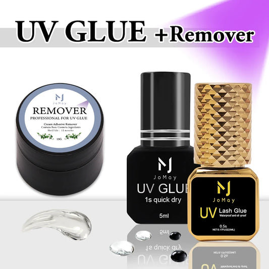 15g UV Eyelash Glue Lash Extensions Remover Cream Professional Makeup Tools Lash UV Glue Remover Cream for Eyelash Extension UV