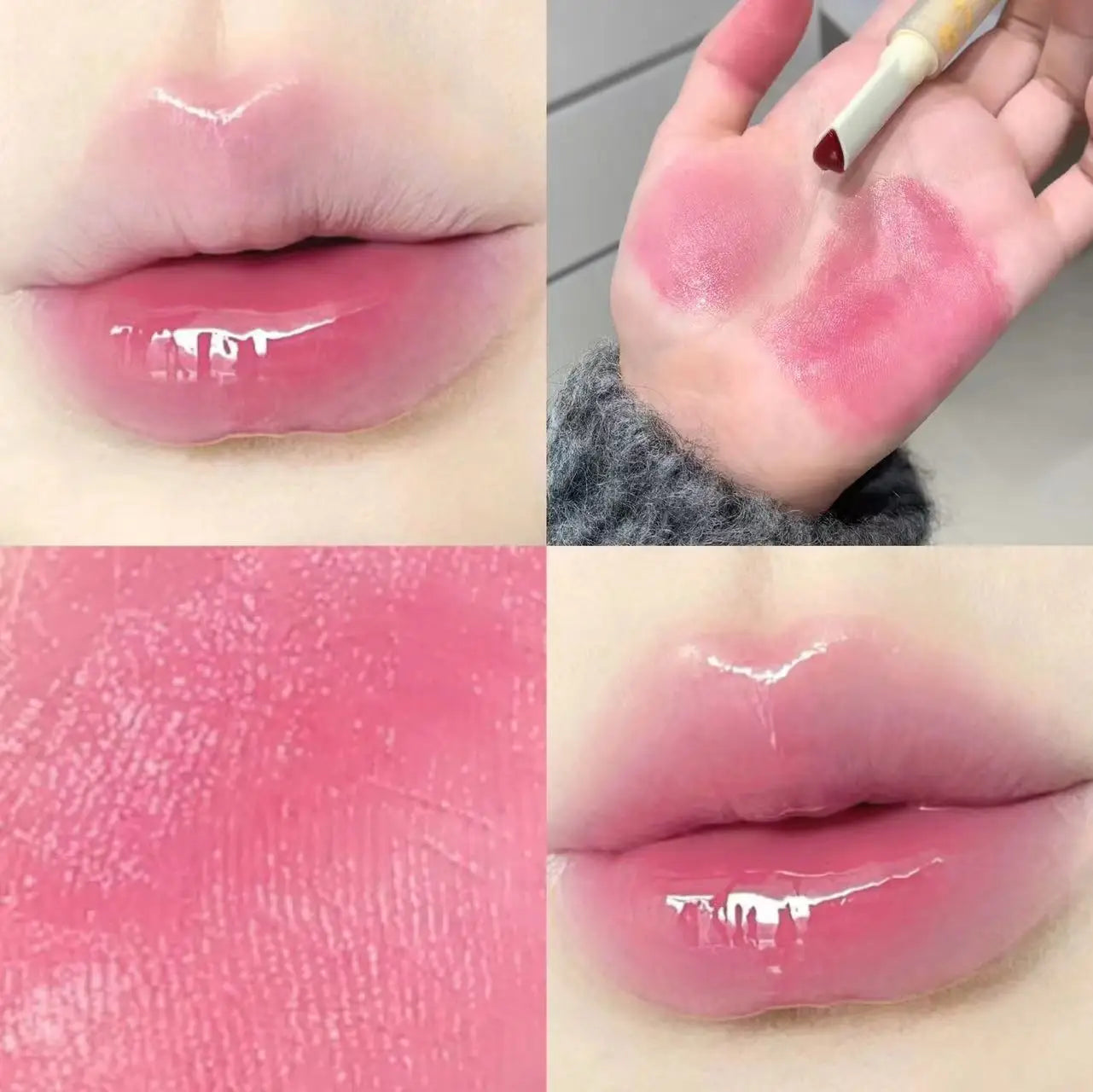 Jelly Heart Lipstick Gogo Little Bear Flower Language Secret Meaning Moisturizing and Hydrating Color Lipstick Pen