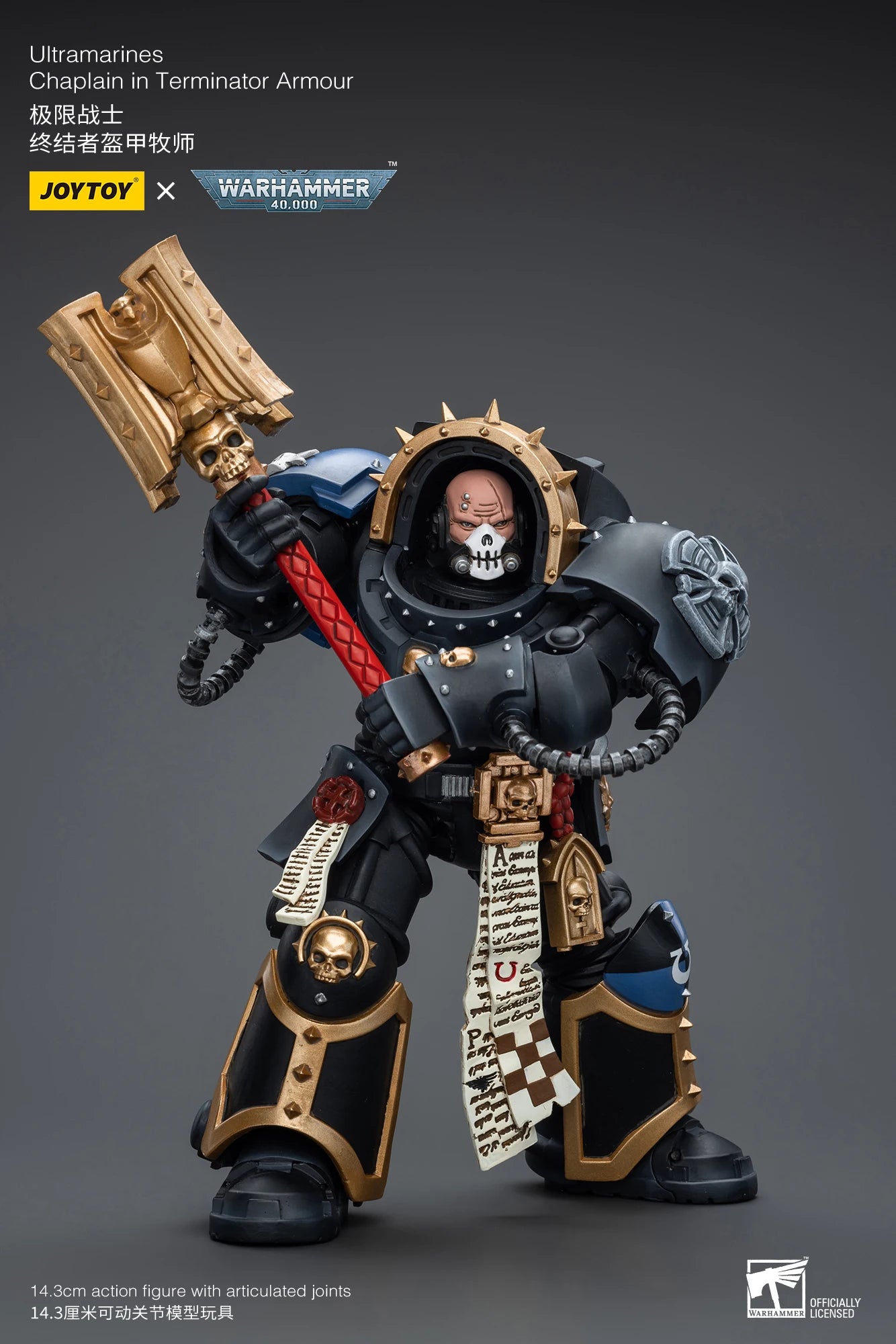 Warhammer 40k 1: 18 Ultramarines Chaplain in Terminator Armour