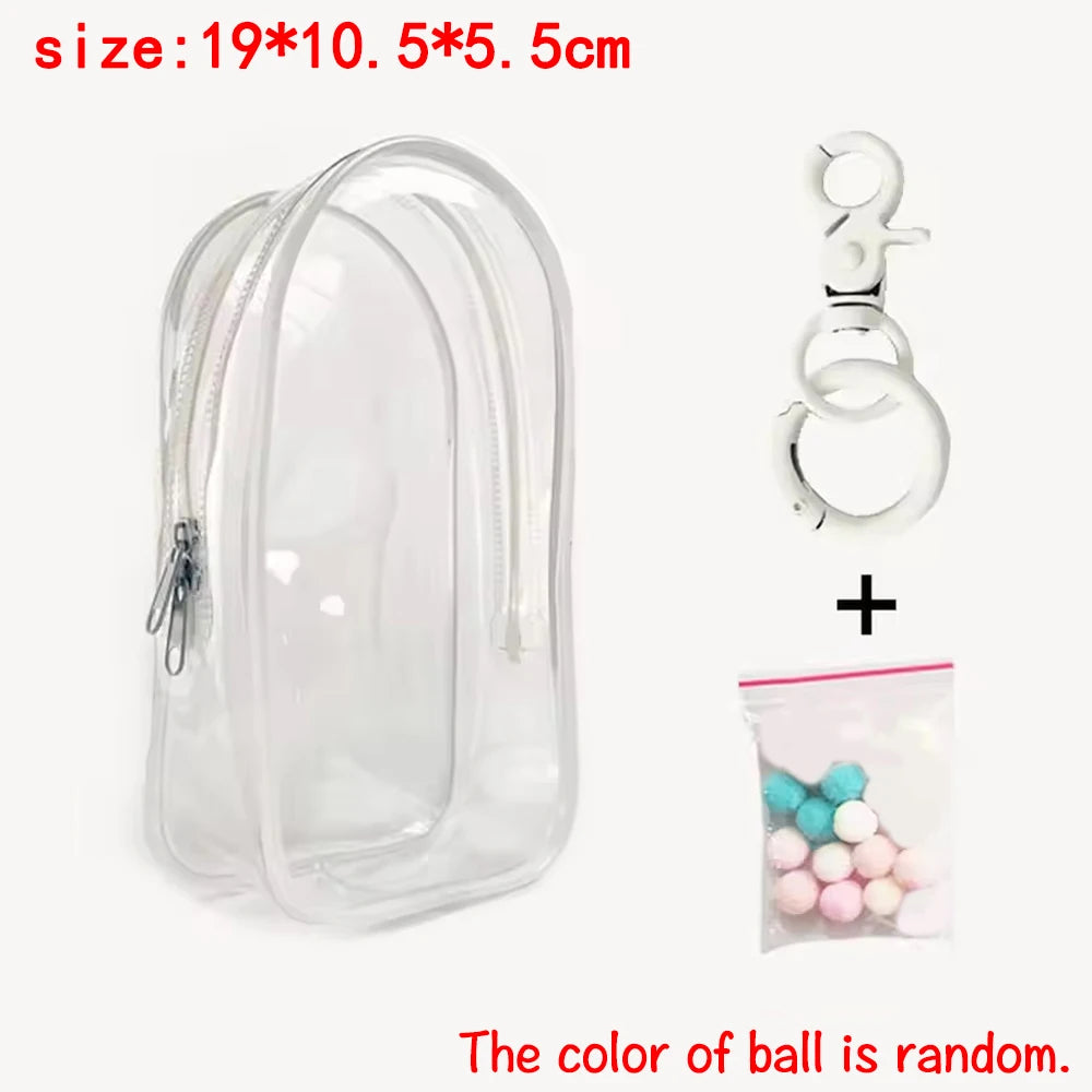 Labubu Mini 4.0 Transparent Protector Case Display Bag For Labubu V1 V2 V3 V4 Storage Bag Doll Outfit Accessories Only Case