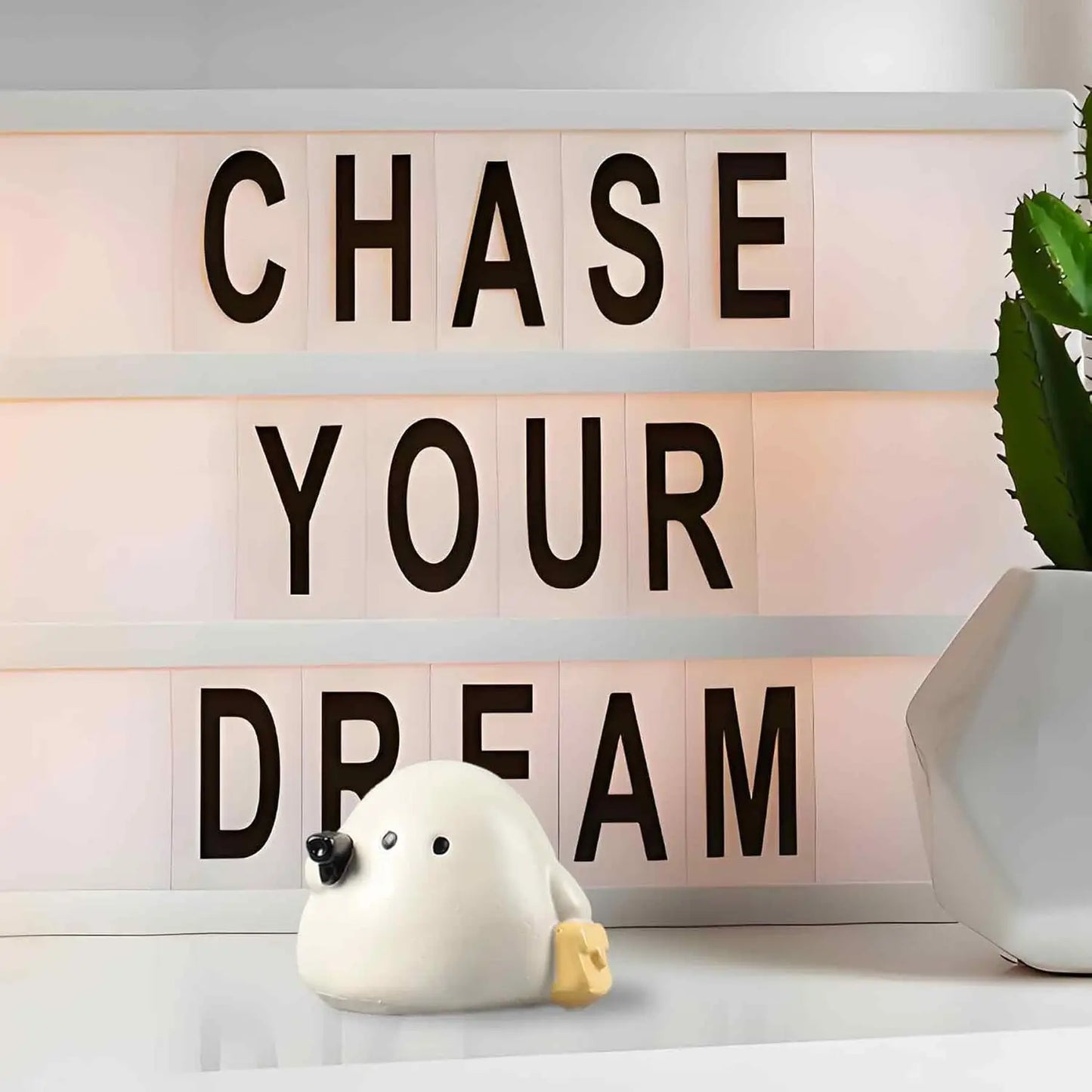 1 PCS Cute Halloween Ghost Figurine Decor Indoor Desk Decoration Boo Basket Stuffers Gift For Women Spooky Home Party Ornament