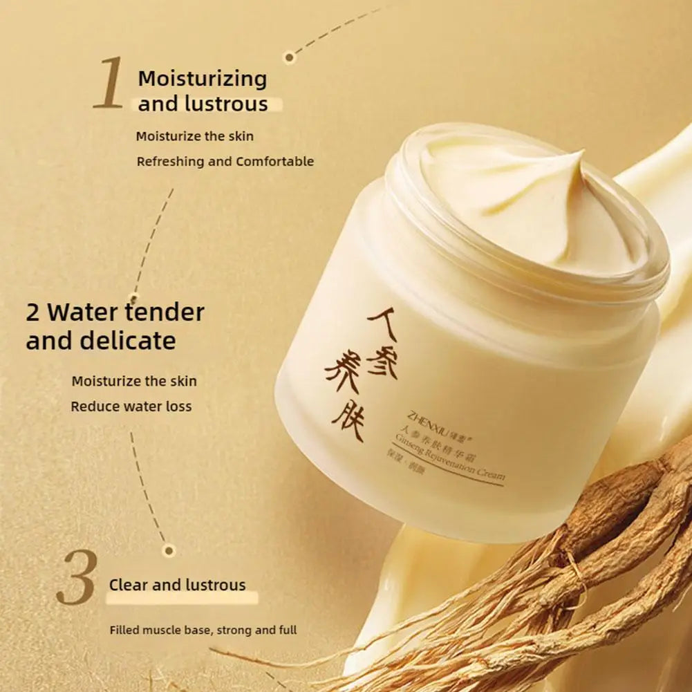 Chinese Ginseng Face Cream Anti-wrinkle Moisturizing Smoothing Ginseng Serum Anti Aging Reduce Fine Lines Moisturizer Skin Care