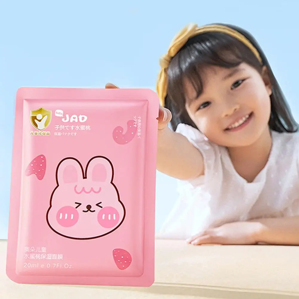 Cute Animal Cartoon Sheet Masks Childrens Spa Facial Masks Nourish For All Skin Types Gentle Moisturizing Brighten Mask Skincare