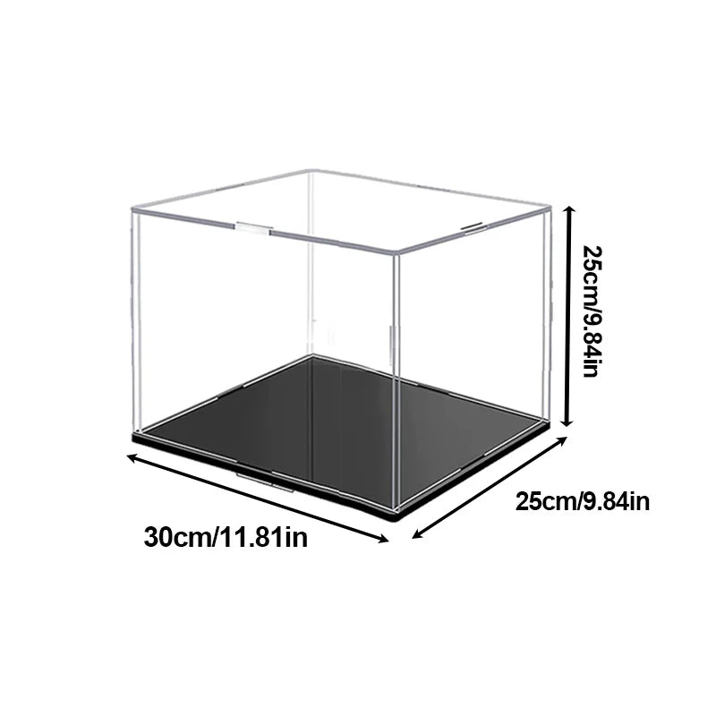 Clear Acrylic Display Case Dustproof Toy Car Trucks Vans Model Box Collection Storage Countertop Show Box