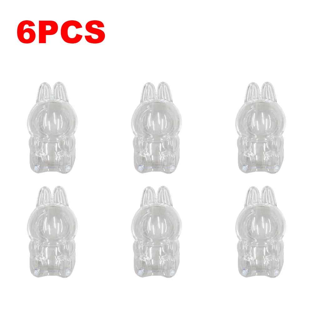 Protective Case for Labubu Have a Seat Transparent Protective Cover for Labubu Doll Plastic Clear Display Box Easy Installation