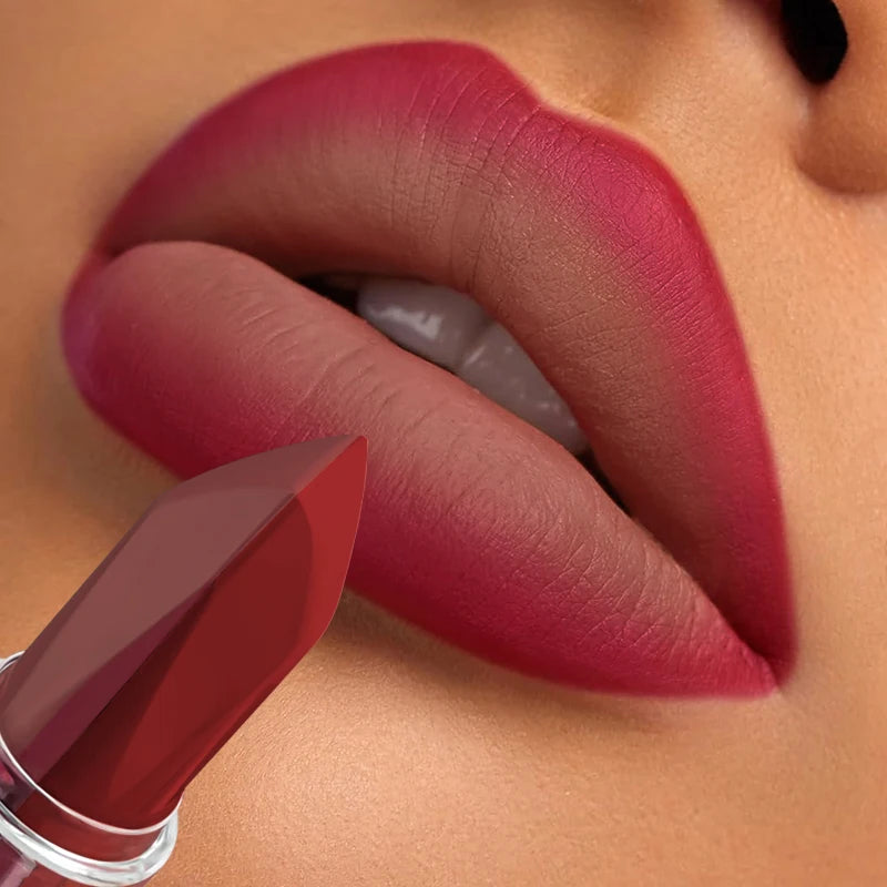 Nude Matte Lipstick Waterproof Lip Sticks Not Fading Sexy Red Velvet Lipsticks for Women Make Up Long Lasting Lip Cosmetics