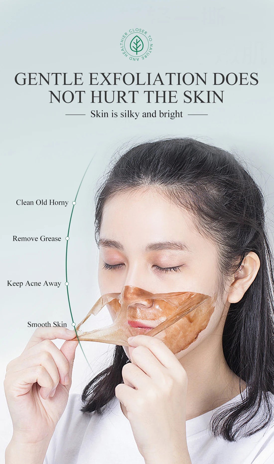 Deep Cleansing Mask Blackhead Remover Tear Pull Face Masks Moisturizing Oil Control Shrink Pore Improve Rough Skin Mud Mask