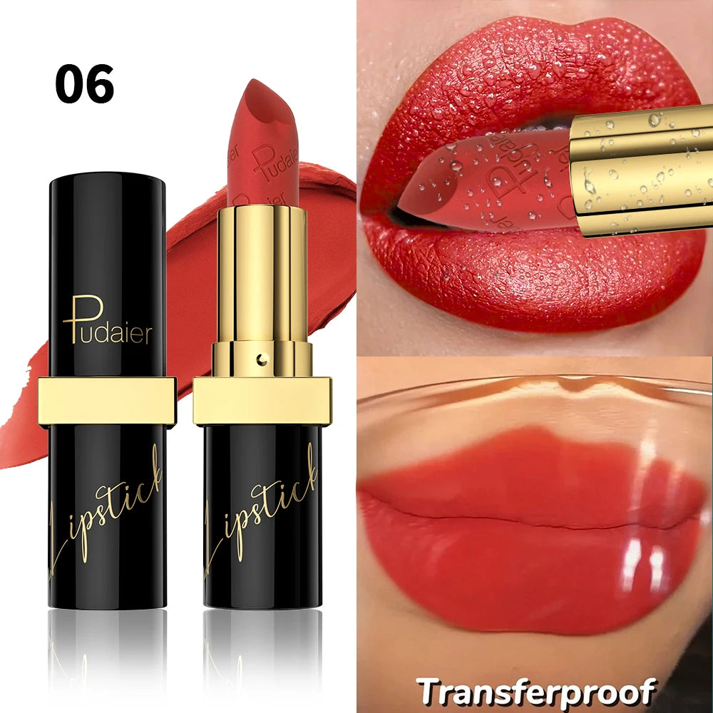[Velvet Finish Matte Lipstick] Pudaier Long-Lasting, Waterproof Matte Lipstick - Soft Pink