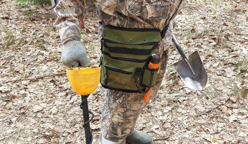 Metal Detector Finds Bag All Terrain Garden Detecting Pouch Accessories  Digger Tools Bag