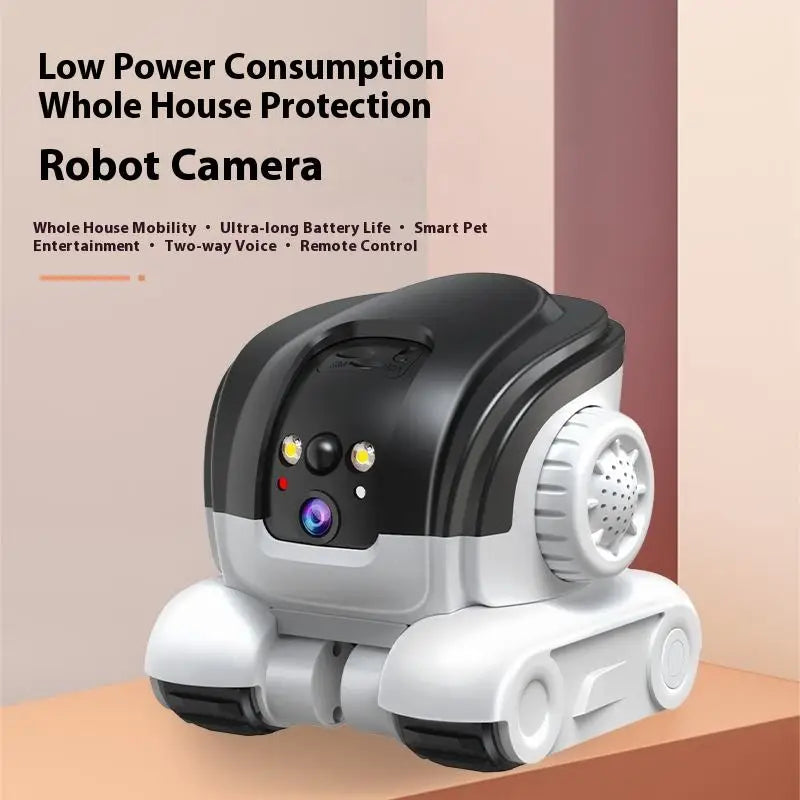 AIOOK Pet Camera Dual Lens Wifi Camera Robot Pet Tracking Color Night Vision Laser Indication Teasing Remote Monitor Home Camera