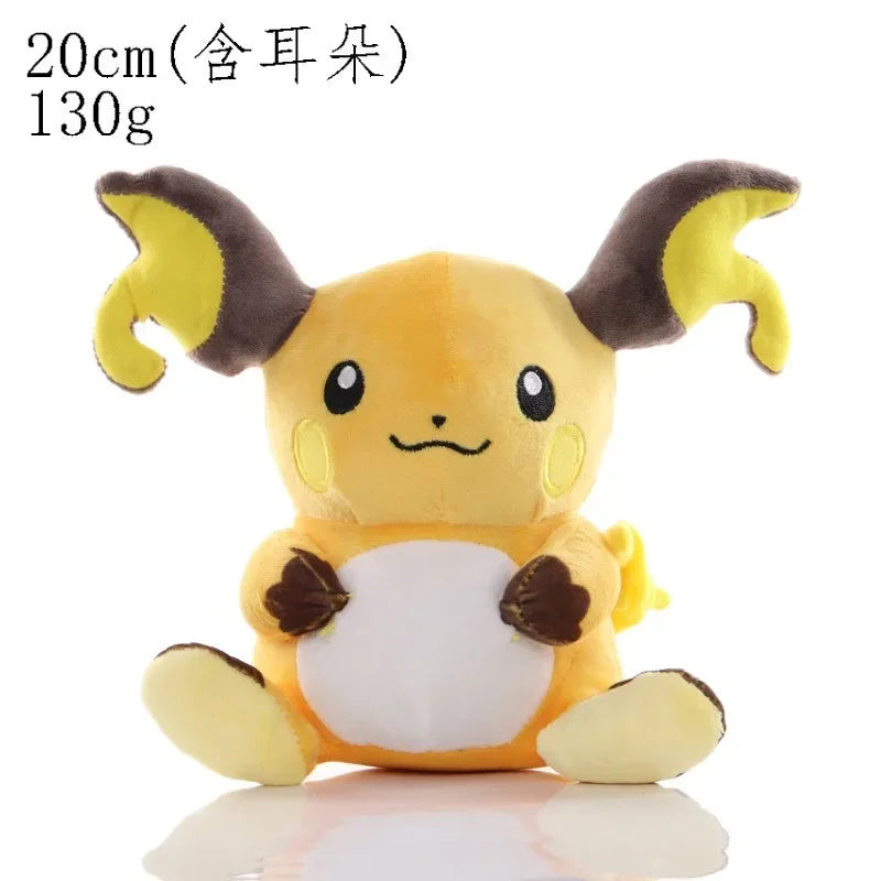 20cm Pikachu Pokemon Plush Doll Charmander Bulbasaur Squirtle Psyduck Eevee Plush Soft Stuffed Animals Peluche Plushie Toy Gifts