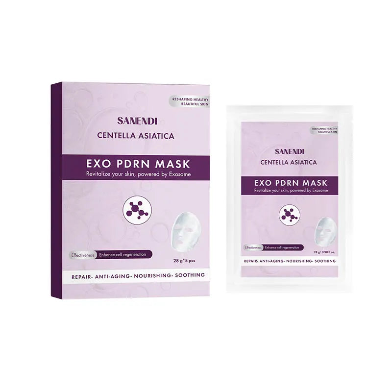 Newest PDRN ExoBio Collagen Face Masks Sheet Centella Asiatica Skincare Hydrating Elasticity Anti-aging Repair Pore Minimizing