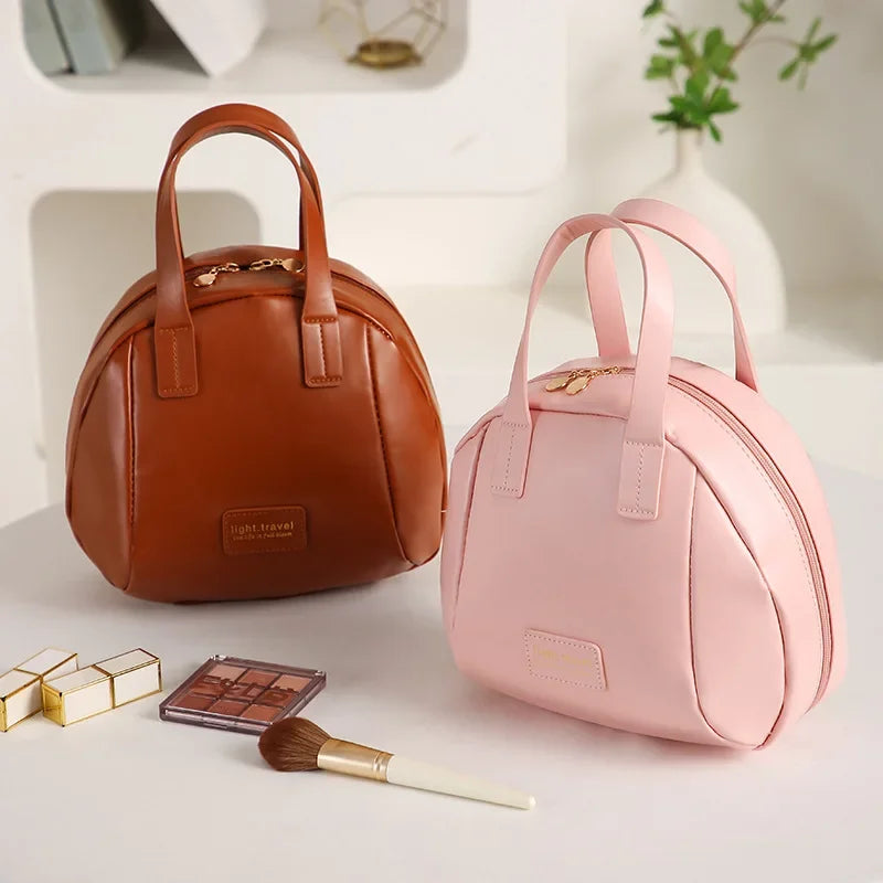 Makeup bag for Women Portable For Business Trips Toiletries Organizing Bags PU Cosmetic Beauty Bag