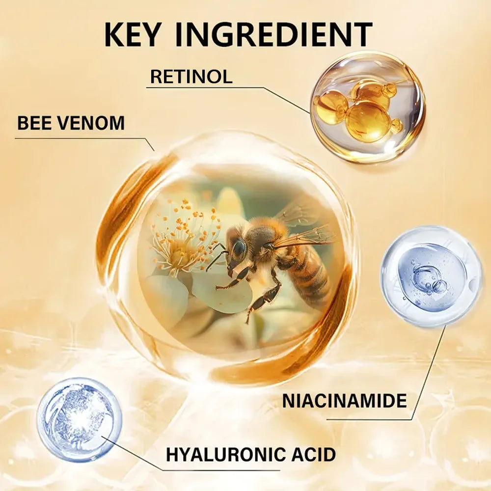 Bee Venom Firming Lift Cream 4-in-1, moisturizes and lifts sagging skin, contains salicylic acid, suitable for all skin types