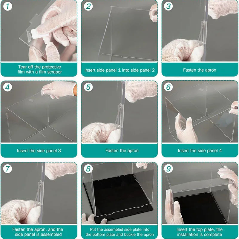 Clear Acrylic Display Cases - 18 Sizes