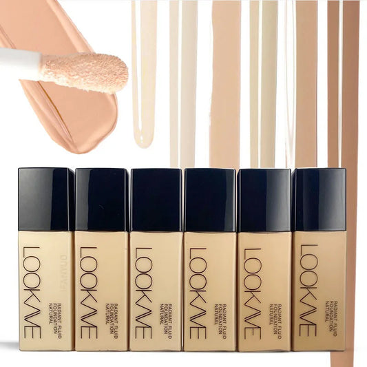 Breathable Matte Foundation Natural Nude Wheat Long Lasting Moisturizing Sweat-proof Liquid Concealer BB Cream for Women Makeup
