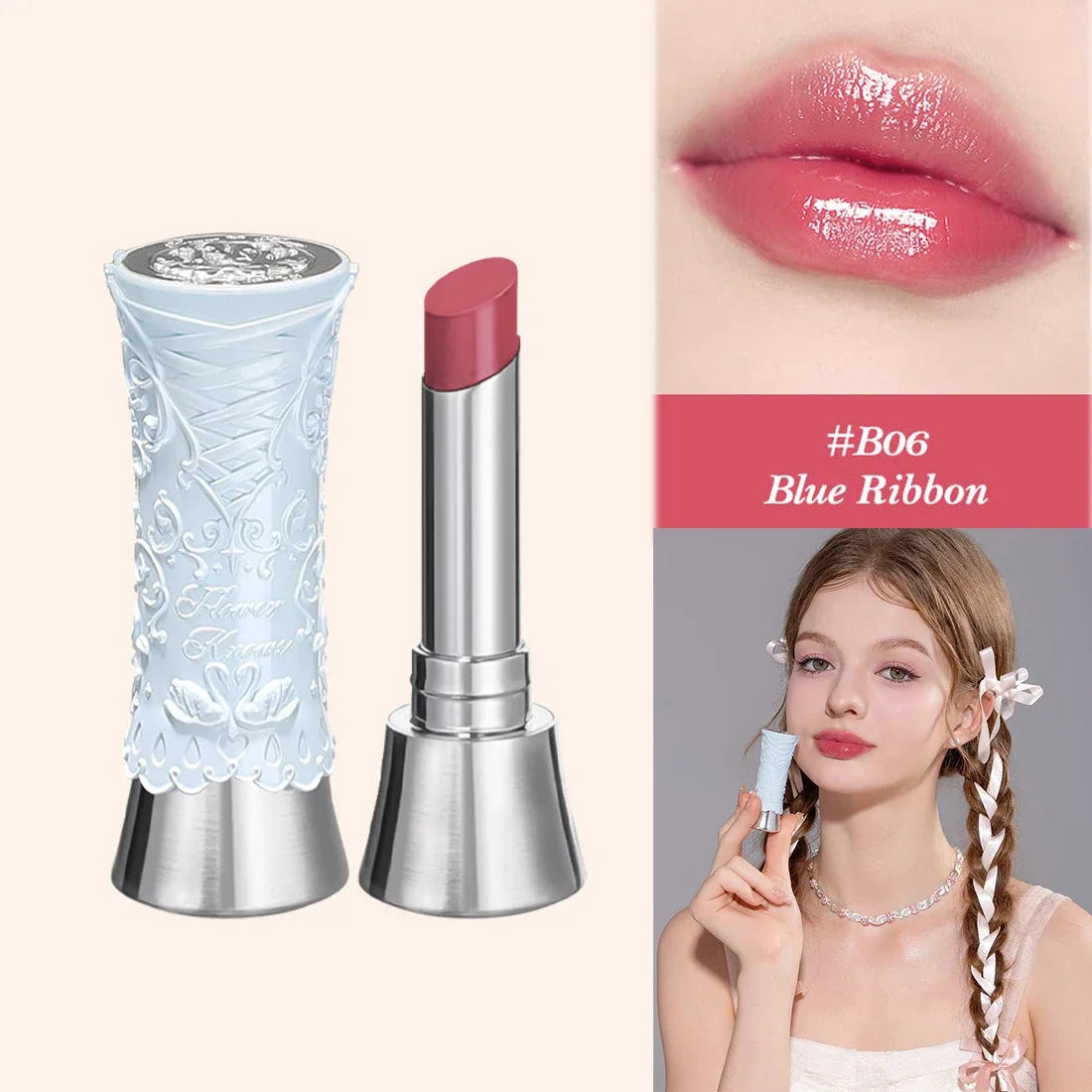 Flower Knows Little Angel Velvet Matte Lipstick Waterproof Long Lasting Soft Moisturizing Lip Gloss K Beauty Clean Girl Makeup