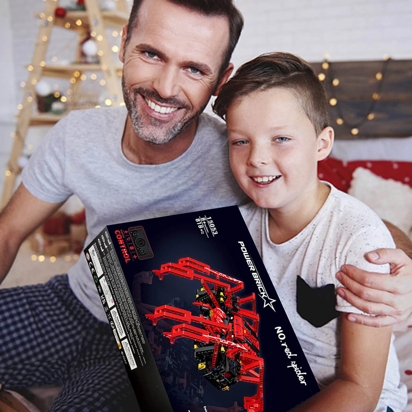 818pcs Remote Control Red Spider STEM Robot Building Block Kit MOC Science Construction Play Sets Educational Toy for Kids Gifts