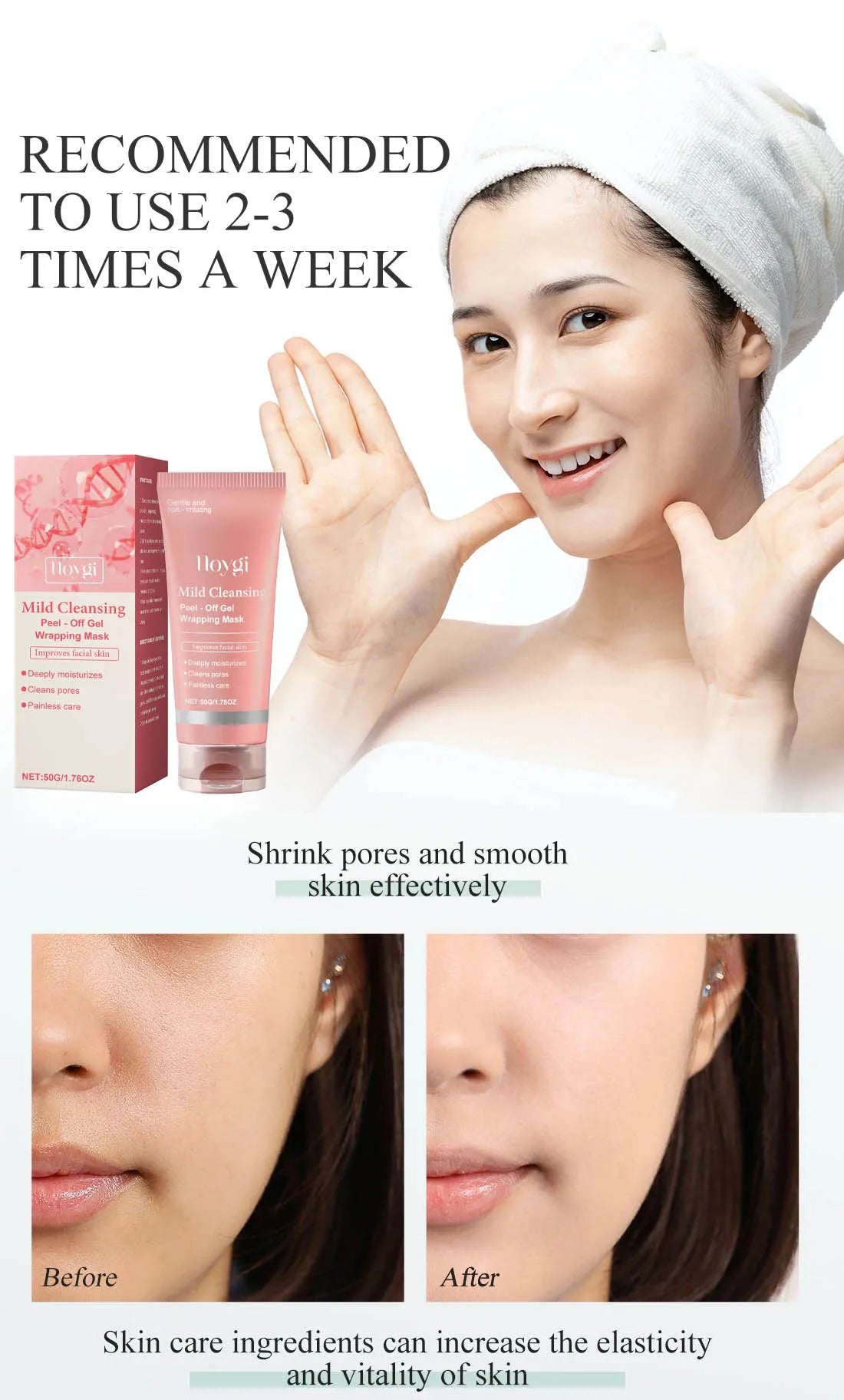 Deep Cleansing Mask Blackhead Remover Tear Pull Face Masks Moisturizing Oil Control Shrink Pore Improve Rough Skin Mud Mask