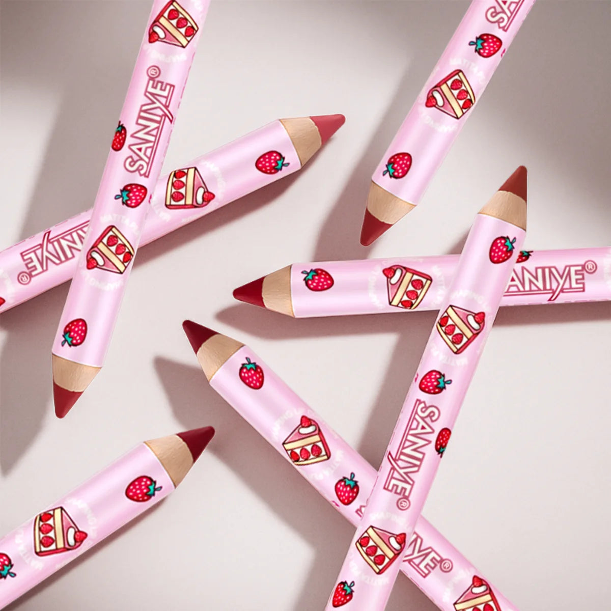 1pc Matte Lipstick & Liner Pen, Waterproof, Long-Lasting, Non-Stick, Berry Shades for All Skin Types, Makeup Pencils for Women