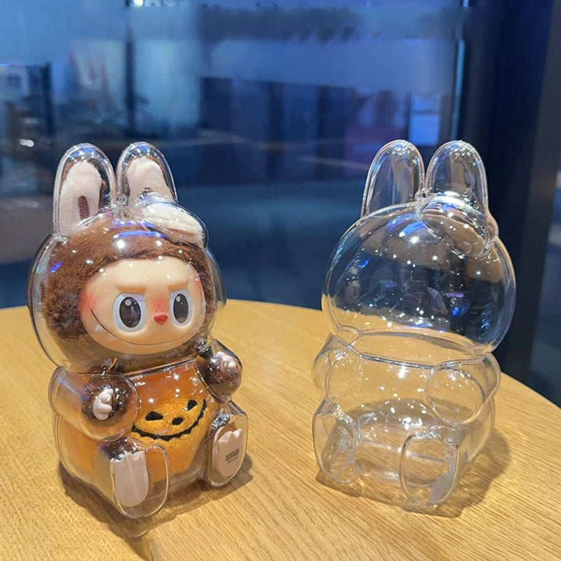 LABUBU Have A Seat Transparent Case Labubu Plastic Case Backpack Charms