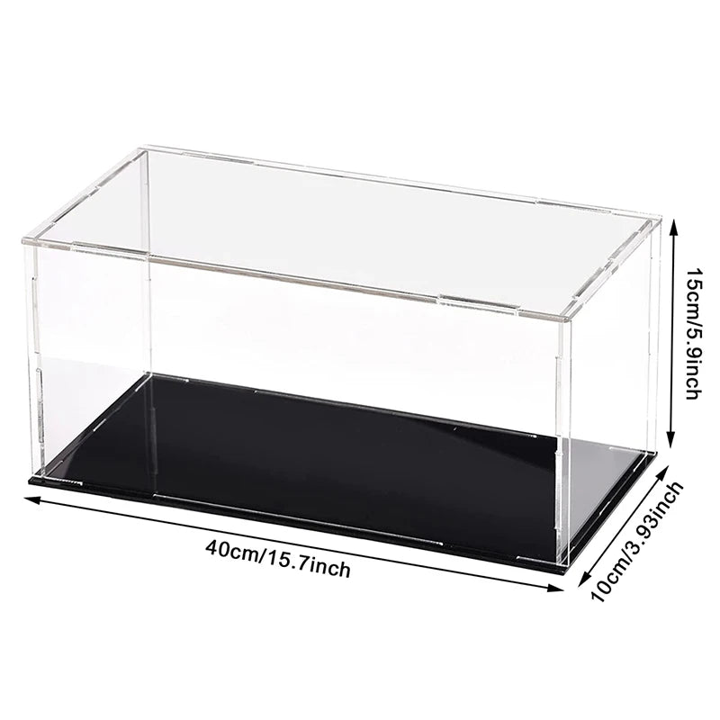 Clear Acrylic Display Case Dustproof Toy Car Trucks Vans Model Box Collection Storage Countertop Show Box