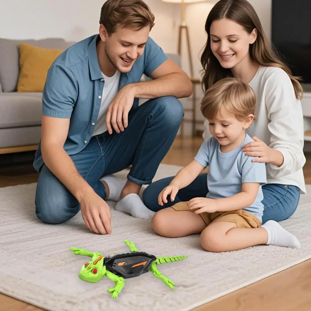 Remote Control Wall Climbing Gecko Robot Toy for Kids, Rechargeable, Halloween Novelty Gift, Anti-Fall Design, Easy to Operate