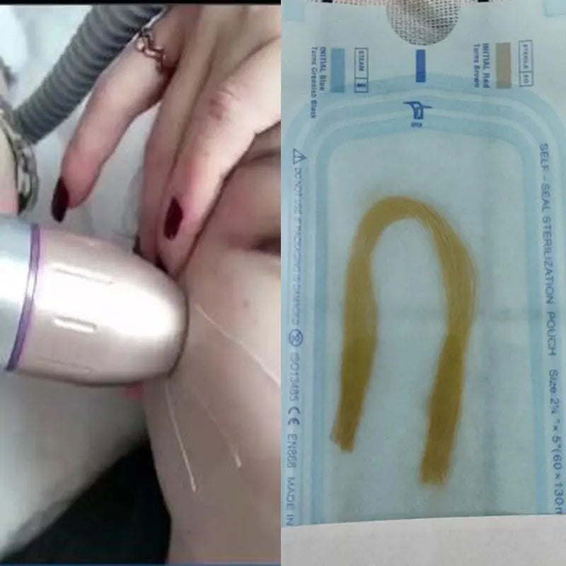 5Bags/60Pcs Absorbable Anti-wrinkle Face Filler Women Beauty Care Skin Collagen Based Protein Thread Gold Protein Line Skin Care