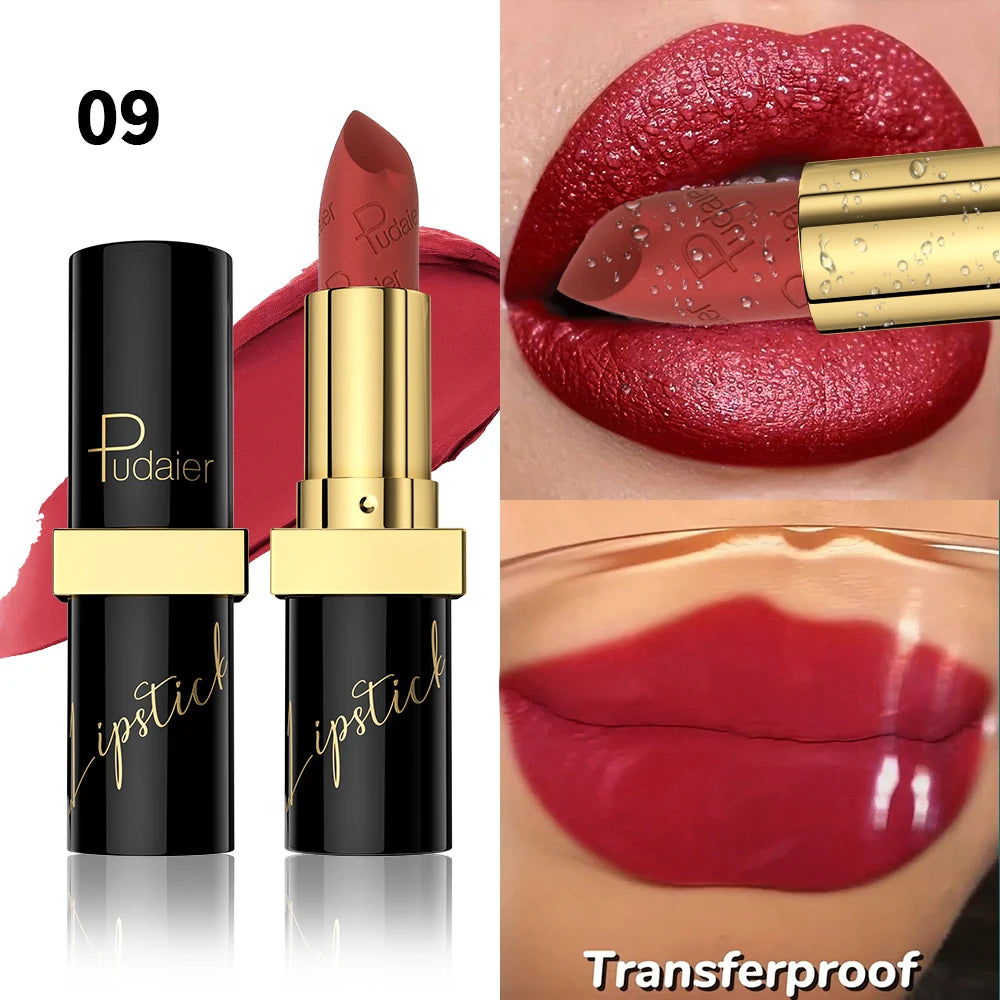 [Velvet Finish Matte Lipstick] Pudaier Long-Lasting, Waterproof Matte Lipstick - Soft Pink
