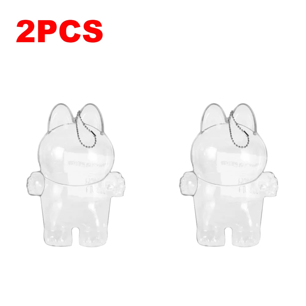 Protective Case for Labubu Have a Seat Transparent Protective Cover for Labubu Doll Plastic Clear Display Box Easy Installation