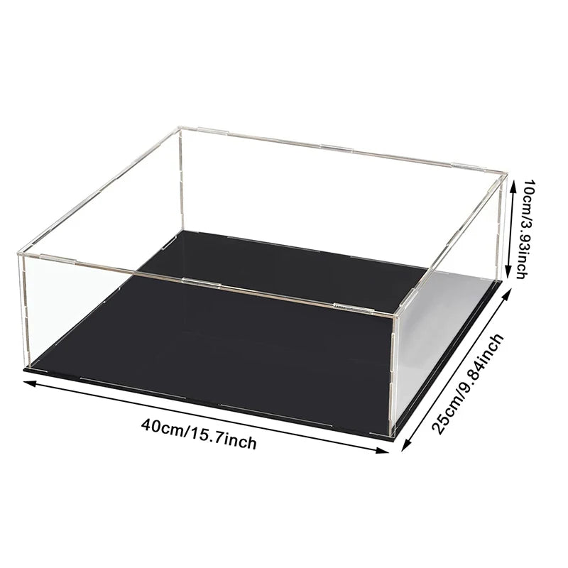 Clear Acrylic Display Case Dustproof Toy Car Trucks Vans Model Box Collection Storage Countertop Show Box
