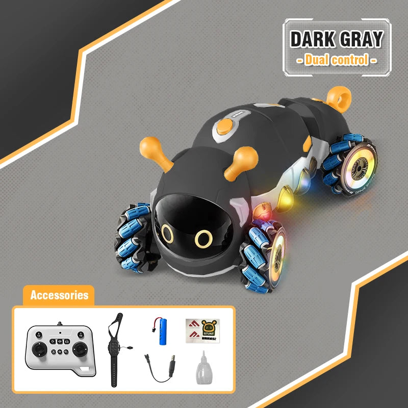 RC insect Car Climbing Stunt Spray Electric Cars robot  Radio remote control model RC Drift RacingToys for children boys Girls